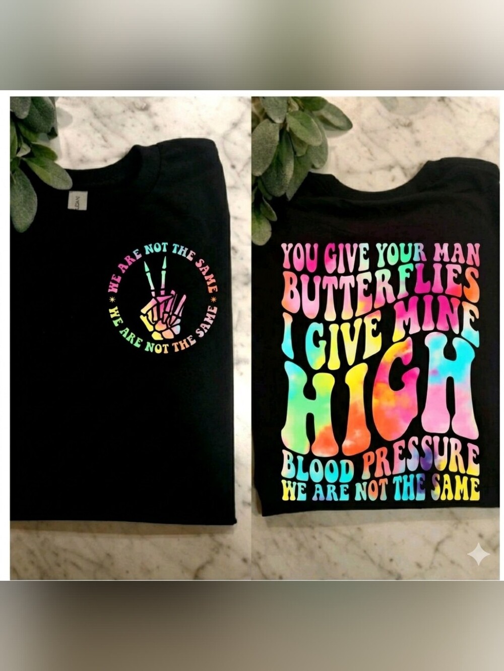 Funny Wife shirt I give my man high blood pressure Tie Dye Watercolor Colorful